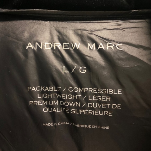 Andrew Marc | Women's Down Puffer Jacket | Black | Size Large - Picture 4 of 7